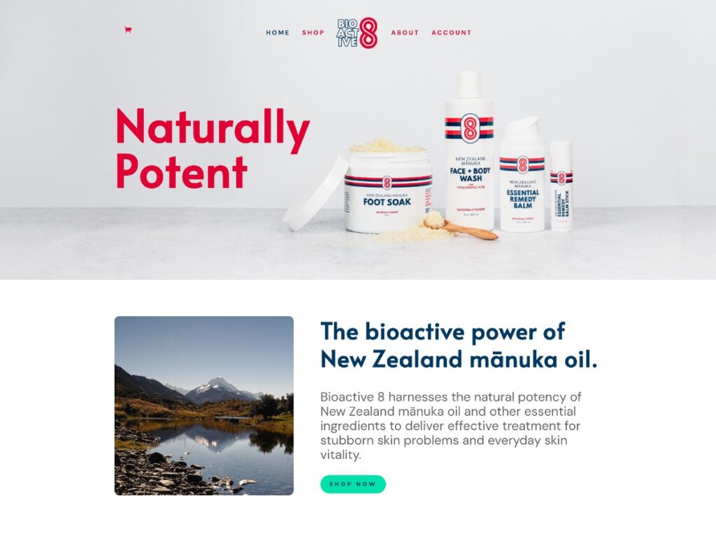 Screenshot of Bioactive8 website